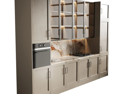 Modern kitchen 18 3D Model