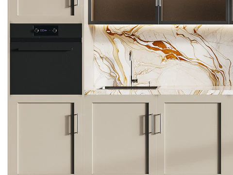 Modern kitchen 18 3D Model