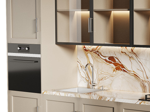 Modern kitchen 18 Modelo 3D