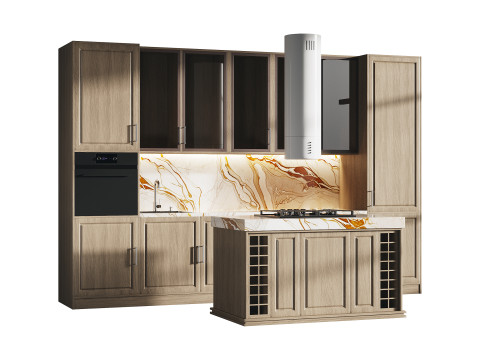 Modern kitchen 19 Model 3D