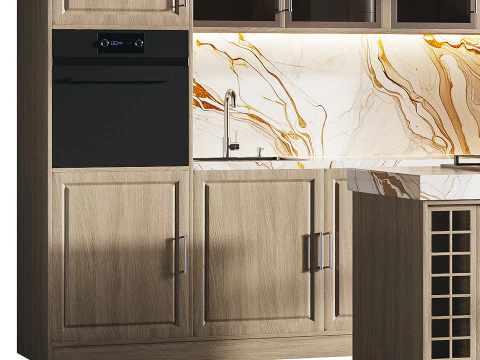 Modern kitchen 19 3D Model