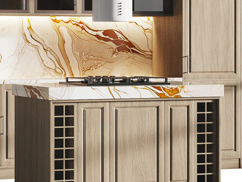 Modern kitchen 19 3D Model