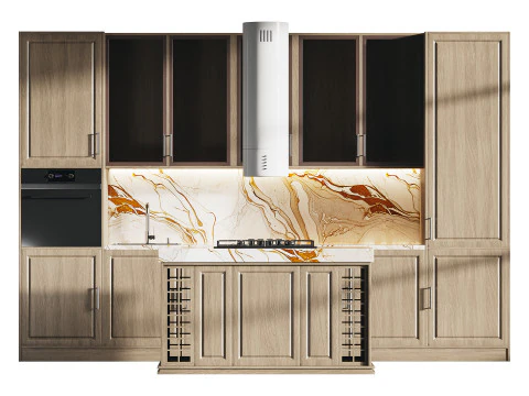 Modern kitchen 19 3D Model