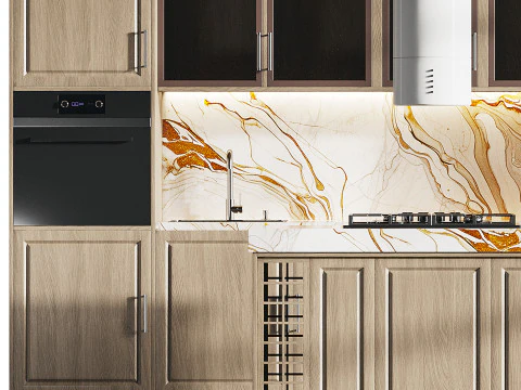 Modern kitchen 19 3D Model