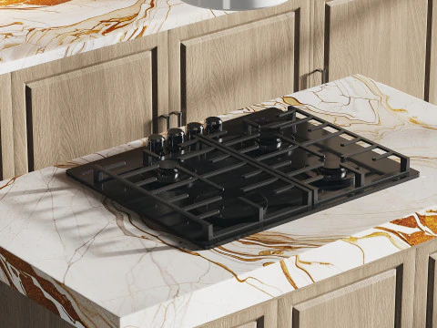 Modern kitchen 19 3D Model