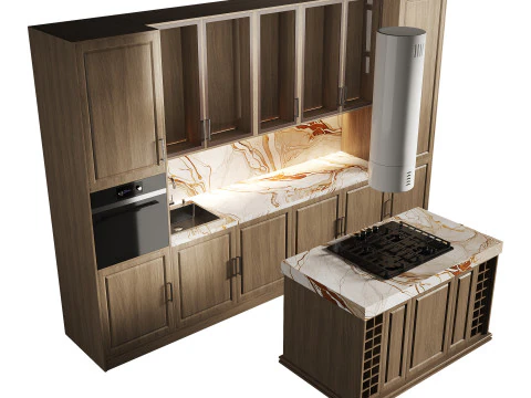 Modern kitchen 19 3D Model