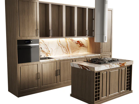 Modern kitchen 19 3D Model