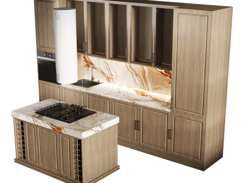 Modern kitchen 19 3D Model