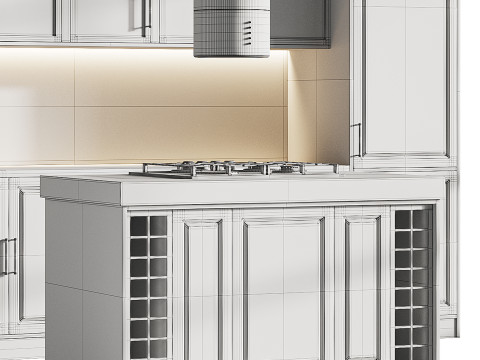 Modern kitchen 19 Modèle 3D