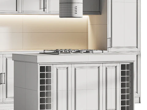 Modern kitchen 19 3D Model