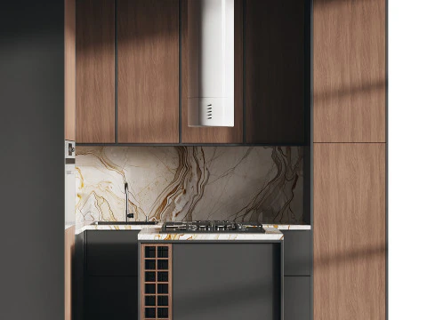 Cucina moderna 20 Modello 3D