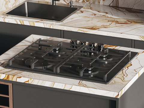 Modern kitchen 20 3D Model