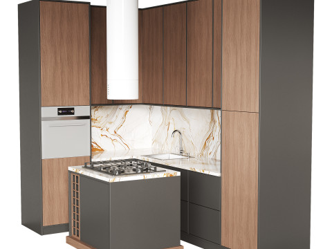 Modern kitchen 20 3D Model