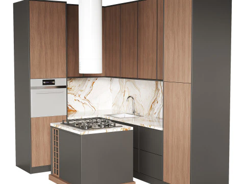 Cucina moderna 20 Modello 3D