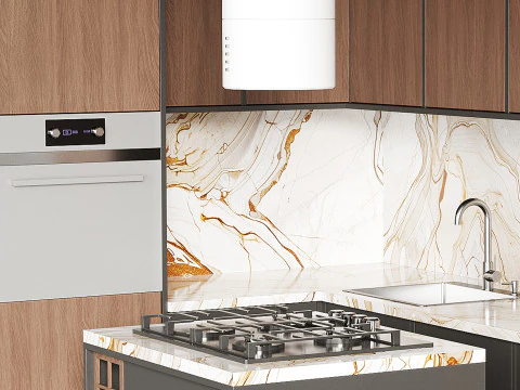 Cucina moderna 20 Modello 3D