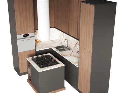 Modern kitchen 20 3D Model