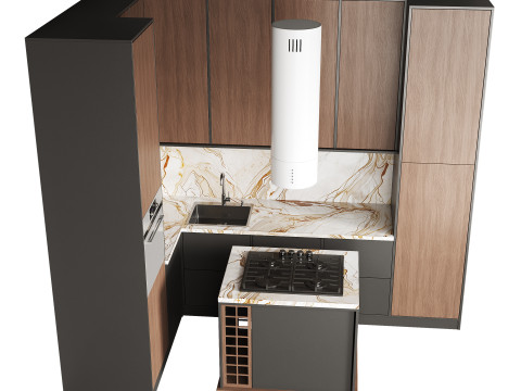 Modern kitchen 20 3D Model