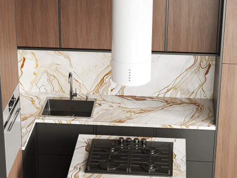 Cucina moderna 20 Modello 3D