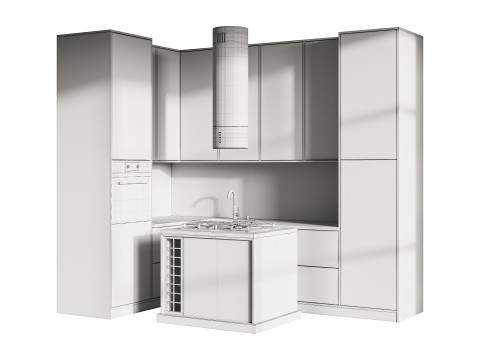 Modern kitchen 20 3D Model
