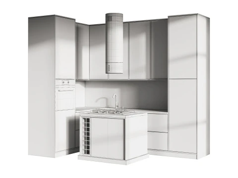 Cucina moderna 20 Modello 3D