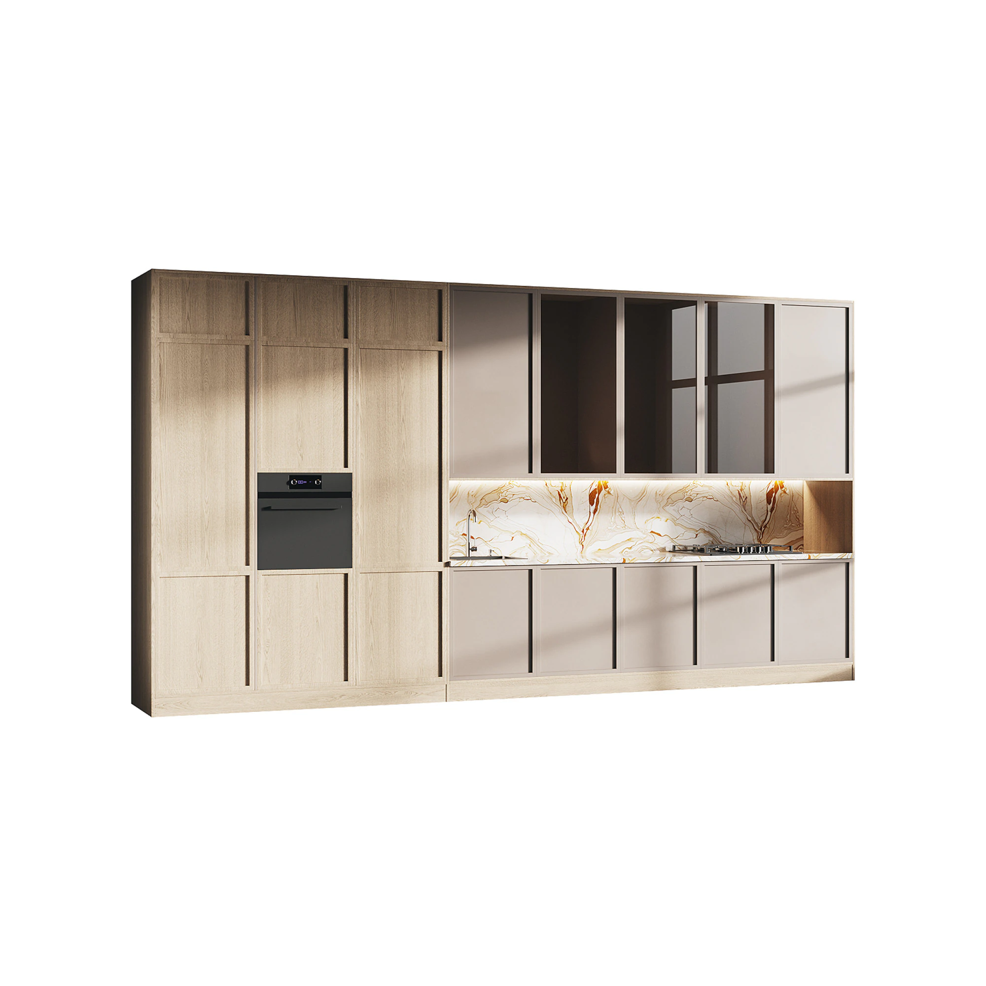 Moderne keuken 21 3D Model .c4d .max .obj .3ds .fbx .stl .blend 