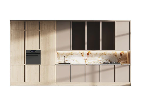 Moderne keuken 21 3D Model