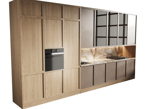 Moderne keuken 21 3D Model