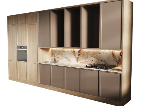 Moderne keuken 21 3D Model