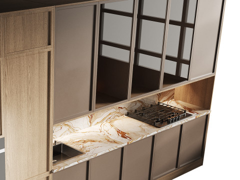Modern kitchen 21 3D Model
