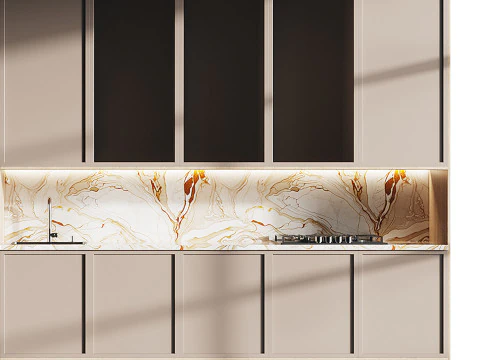 Moderne keuken 21 3D Model