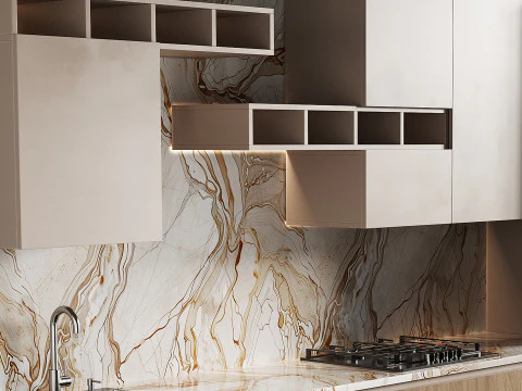 Modern kitchen 22 3D Model