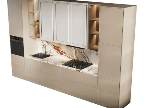Cucina moderna 23 Modello 3D