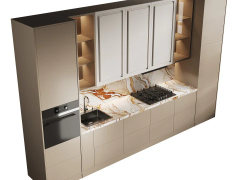Cucina moderna 23 Modello 3D