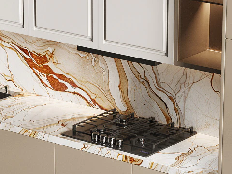 Cucina moderna 23 Modello 3D