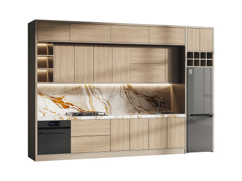 Modern kitchen 24 Model 3D