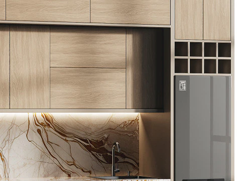 Moderne keuken 24 3D Model