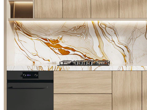 Moderne keuken 24 3D Model