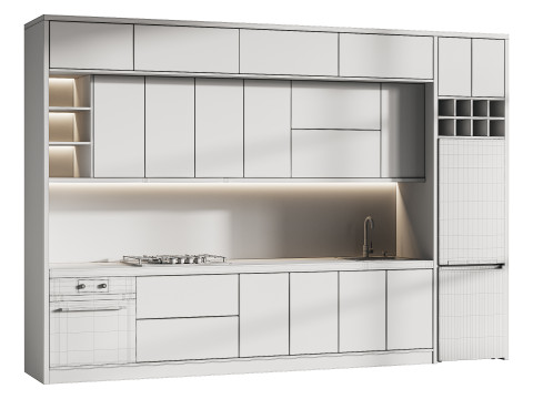 Modern kitchen 24 3D Model