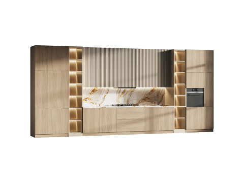 Modern kitchen 25 Model 3D