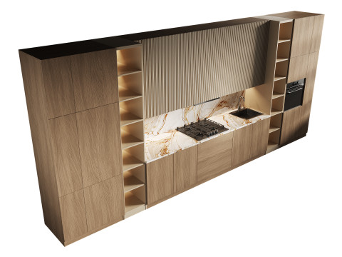 Modern kitchen 25 3D Model