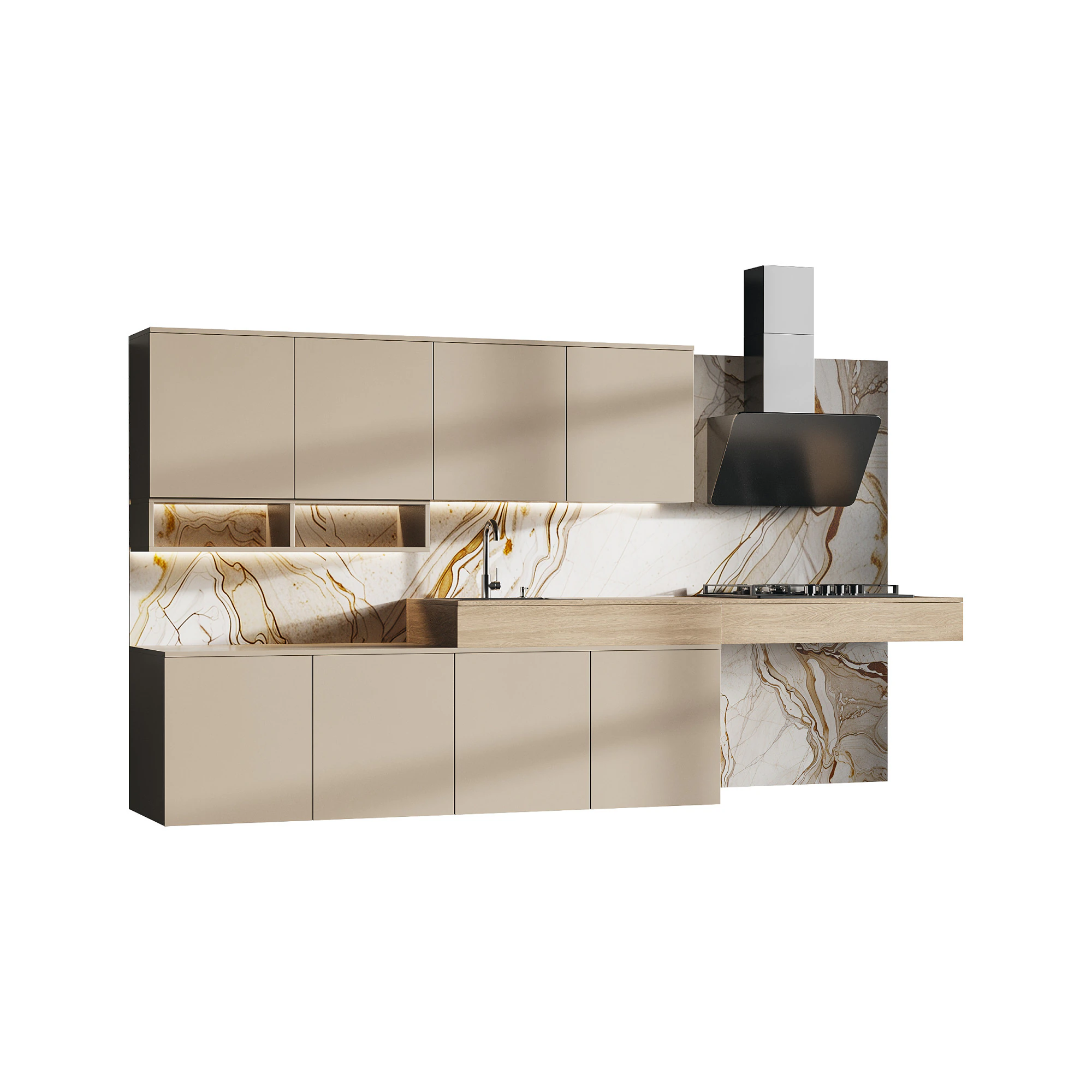 현대식 주방 26 3D 모델 .c4d .max .obj .3ds .fbx .stl .blend 