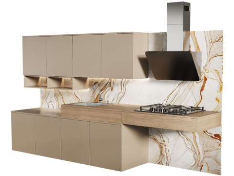 Modern kitchen 26 3D Model