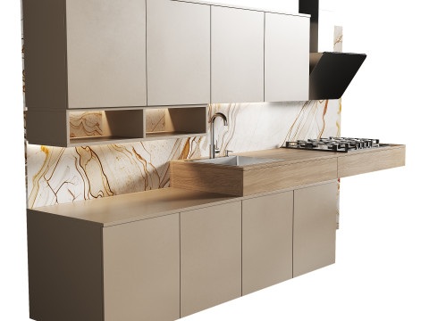 Modern kitchen 26 3D Model