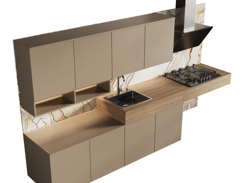 Modern kitchen 26 3D Model
