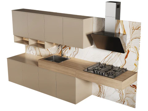 현대식 주방 26 3D 모델