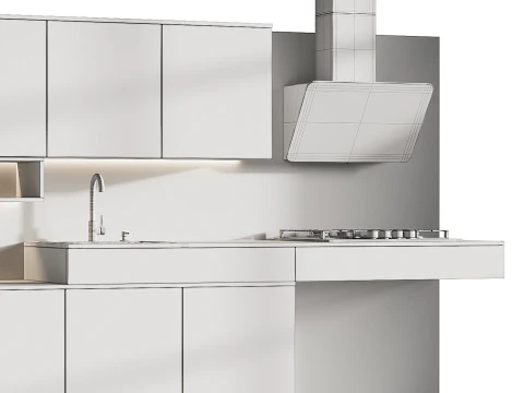 현대식 주방 26 3D 모델