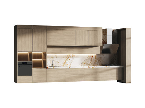 Modern kitchen 28 Model 3D