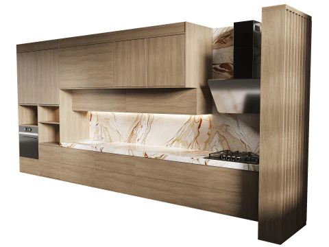 Modern kitchen 28 3D Model