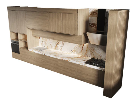 Modern kitchen 28 3D Model