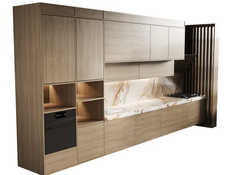Modern kitchen 28 3D Model